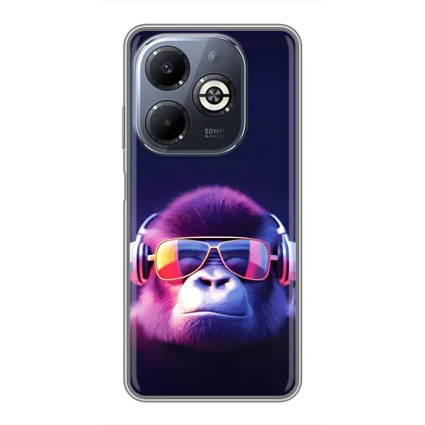Чехол с рисунком «Стильная обезьяна» для Infinix Smart 8 Plus Чехол с рисунком «Стильная обезьяна» для Infinix Smart 8 Plus