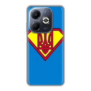 Чехол с картинкой (Патриотический ГЕРБ) на Infinix Smart 8 Plus (Super - Герб)