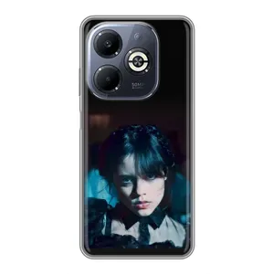 Чехлы с принтом Уэнсдей на Infinix Smart 8 Plus (Танец Уэнсдей)