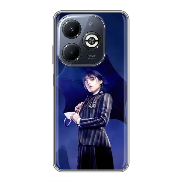 Чехол с рисунком «Уэнсдей с зонтом» для Infinix Smart 8 Plus Чехол с рисунком «Уэнсдей с зонтом» для Infinix Smart 8 Plus