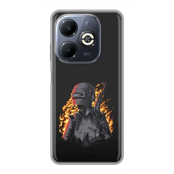 Чехол с рисунком «В огне» для Infinix Smart 8 Plus Чехол с рисунком «В огне» для Infinix Smart 8 Plus