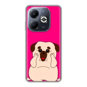 Чохол (ТПУ) Милі песики для Infinix Smart 8 Plus (Веселий Мопсік)