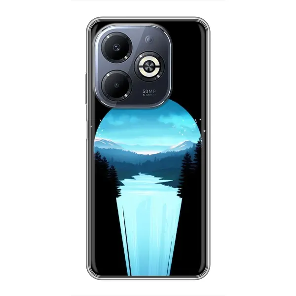 Чехол с рисунком «Синий Водопад» для Infinix Smart 8 Plus Чехол с рисунком «Синий Водопад» для Infinix Smart 8 Plus