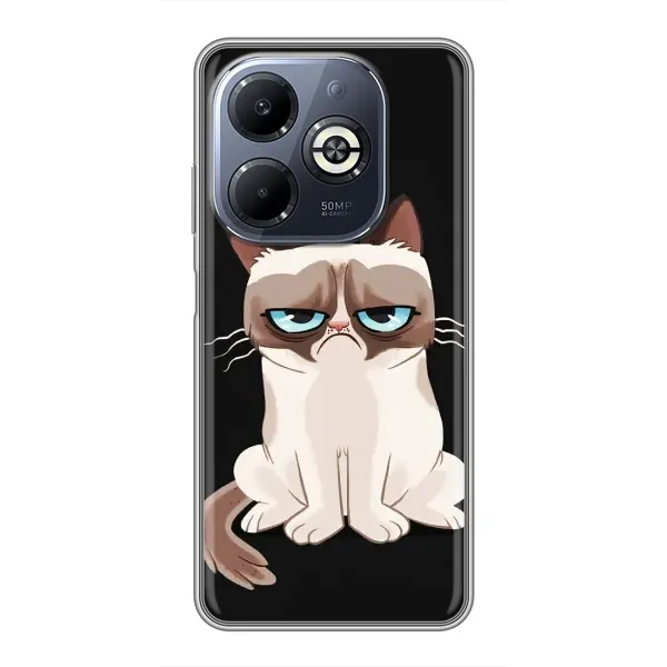 Чехол с рисунком «Взгляд кота» для Infinix Smart 8 Plus Чехол с рисунком «Взгляд кота» для Infinix Smart 8 Plus