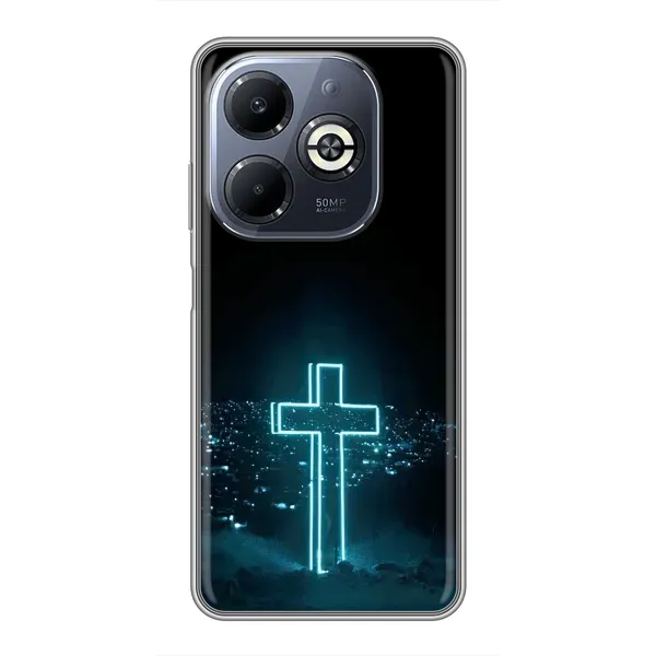 Чехол с рисунком «Яркий Крест» для Infinix Smart 8 Plus Чехол с рисунком «Яркий Крест» для Infinix Smart 8 Plus