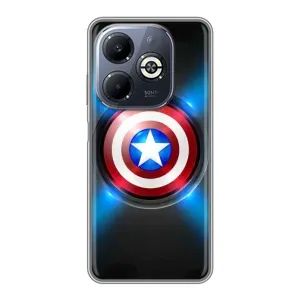 Чохол с Щітом Капітана Америки на Infinix Smart 8 Plus (Яскраий Щит Капітана)