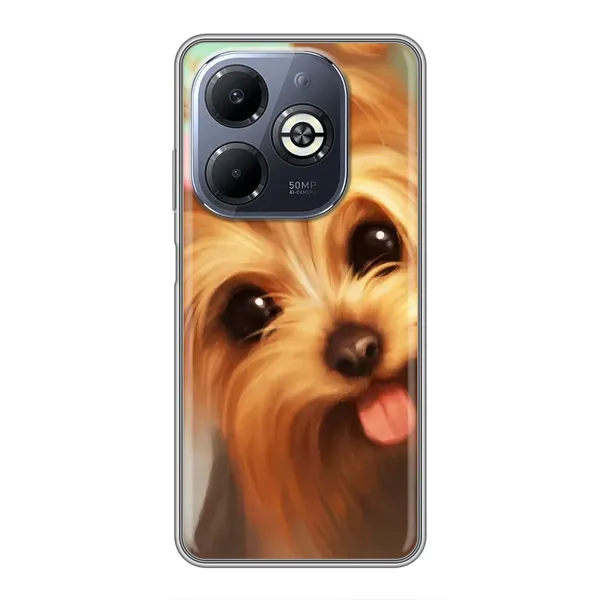 Чехол с рисунком «Йоршенский терьер» для Infinix Smart 8 Plus Чехол с рисунком «Йоршенский терьер» для Infinix Smart 8 Plus