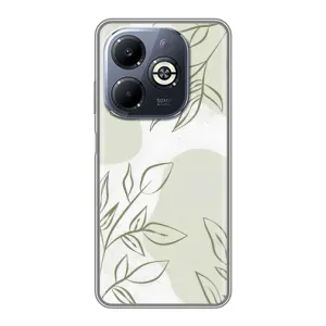 Чохол квітковий дизайн для Infinix Smart 8 Plus (Зелений дизайн)