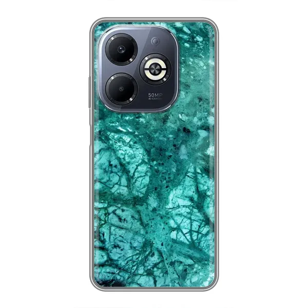 Чохол з малюнком «Зелений мрамор» для Infinix Smart 8 Plus