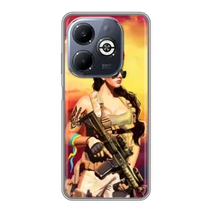 ЗСУ Чехлы (TPU) для Infinix Smart 8 Plus (Женщина солдат)