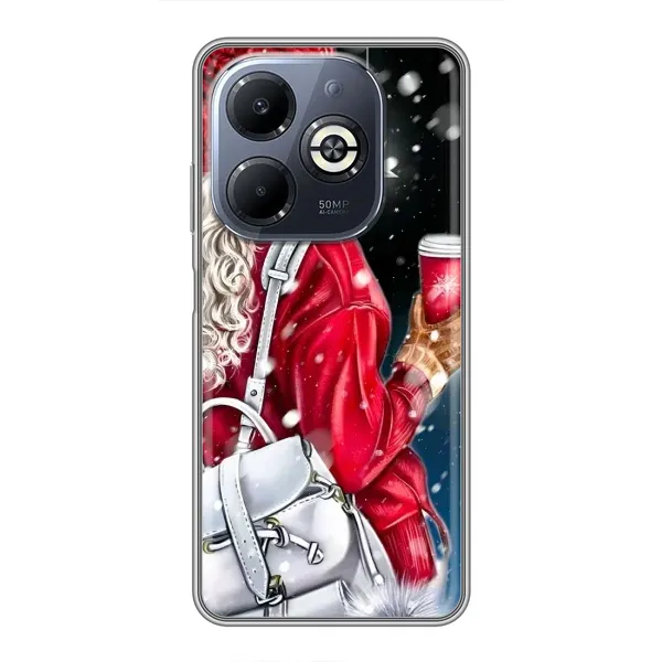 Чехол с рисунком «Зима пришла» для Infinix Smart 8 Plus