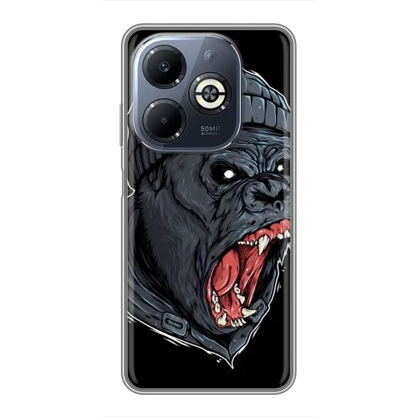 Чехол с рисунком «Злая Обезьяна» для Infinix Smart 8 Plus Чехол с рисунком «Злая Обезьяна» для Infinix Smart 8 Plus