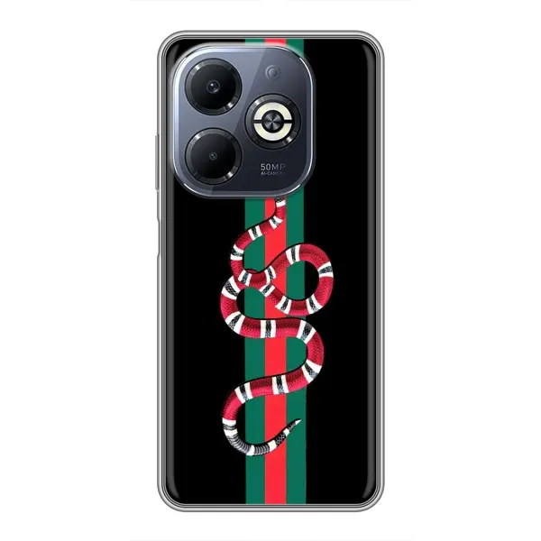 Чехол с рисунком «Змей Гуччи» для Infinix Smart 8 Plus Чехол с рисунком «Змей Гуччи» для Infinix Smart 8 Plus