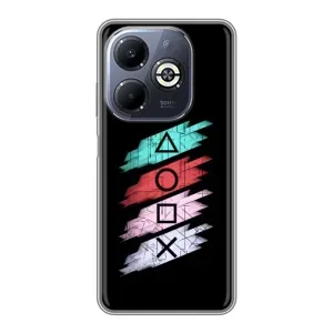 Чехол с рисунком «Значки Sony» для Infinix Smart 8 Plus