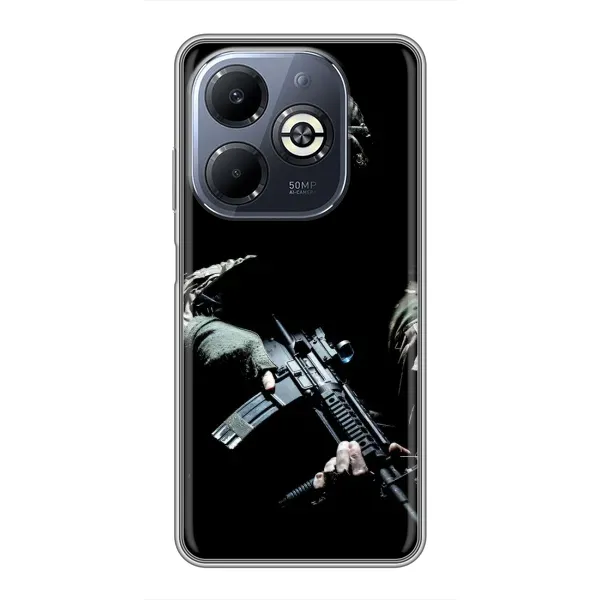 Чехол с рисунком «ЗСУ снайпер» для Infinix Smart 8 Plus Чехол с рисунком «ЗСУ снайпер» для Infinix Smart 8 Plus