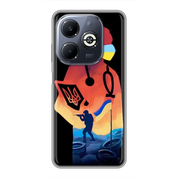 Чехол с рисунком «ЗСУ Врач» для Infinix Smart 8 Plus Чехол с рисунком «ЗСУ Врач» для Infinix Smart 8 Plus