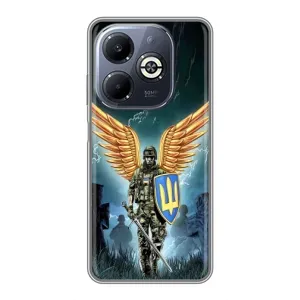 Патриотический Чехол для Infinix Smart 8 Plus (ЗСУ з крильями)