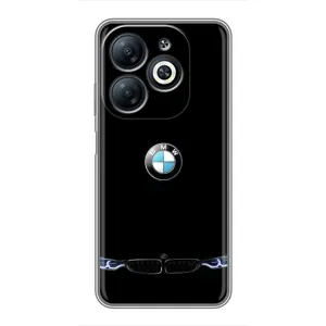 Силіконовий бампер з картинкою машини на Infinix Smart 8 (Чорний BMW)