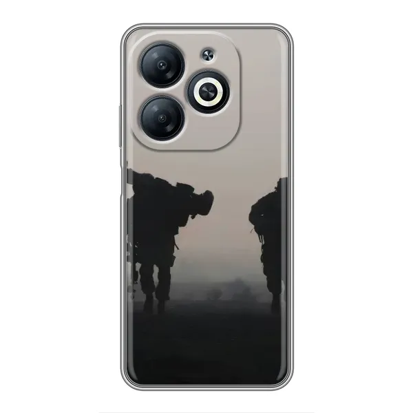 Чехол с рисунком «Бой солдат» для Infinix Smart 8 Чехол с рисунком «Бой солдат» для Infinix Smart 8
