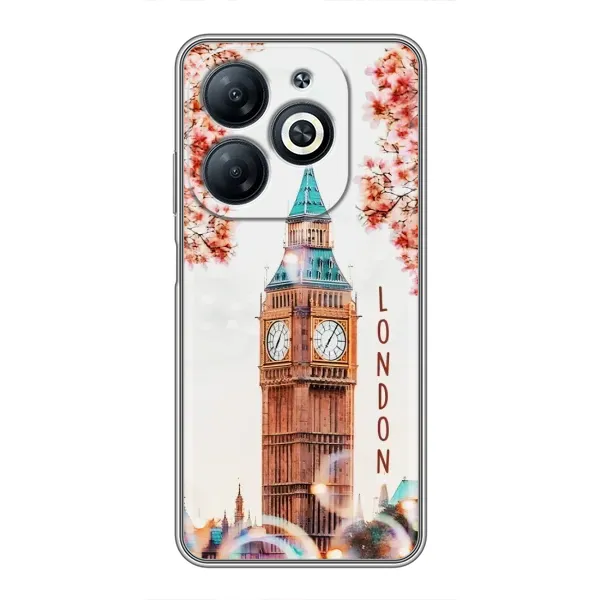 Чехол с рисунком «Часы Лондон» для Infinix Smart 8 Чехол с рисунком «Часы Лондон» для Infinix Smart 8