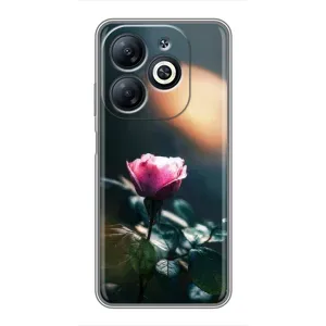 Чехлы с принтом Розочки для Infinix Smart 8 (Цветок ночной)