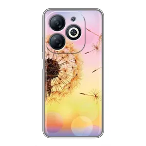 Силіконовий Чохол з кульбабками на Infinix Smart 8 (Квітка-кульбаба)