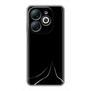 Чехол с картинками на черном фоне для Infinix Smart 8 (Дорога)