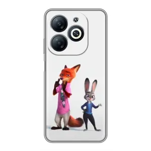 Силіконовий чохол з принтом Зоотрополіс для Infinix Smart 8 (Джуді і Нік)