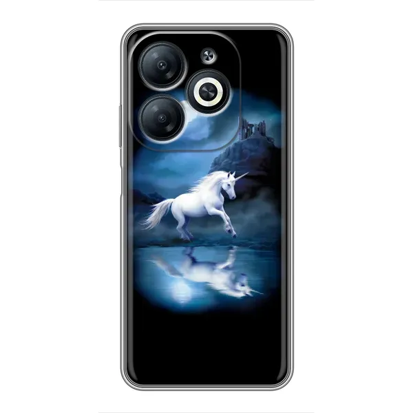 Чехол с рисунком «Единорог» для Infinix Smart 8 Чехол с рисунком «Единорог» для Infinix Smart 8