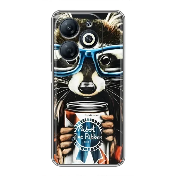 Чехол с рисунком «Енот в очках» для Infinix Smart 8 Чехол с рисунком «Енот в очках» для Infinix Smart 8