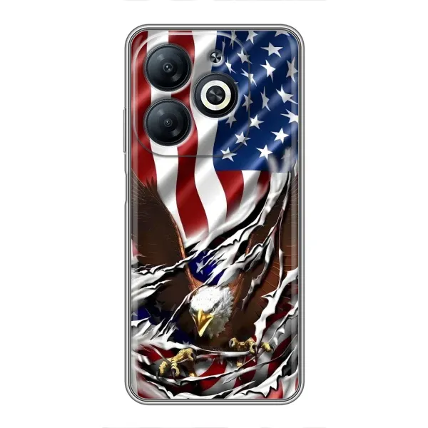 Чехол с рисунком «Флаг USA» для Infinix Smart 8