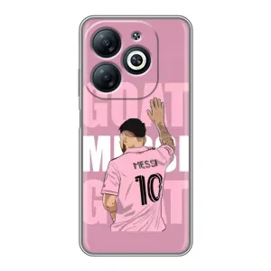 Чехлы Лео Месси в Майами на Infinix Smart 8 (GOAT MESSI)