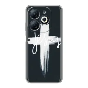 Чехлы для Инфиникс Смарт 8 (Крест Иисуса) (Jesus)