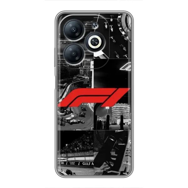 Чехол с рисунком «Коллаж Формула 1» для Infinix Smart 8 Чехол с рисунком «Коллаж Формула 1» для Infinix Smart 8