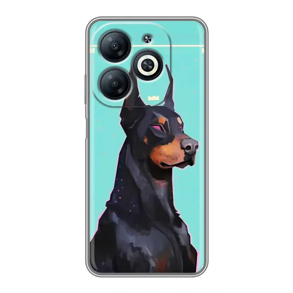 Чехол с рисунком «Король доберман» для Infinix Smart 8 Чехол с рисунком «Король доберман» для Infinix Smart 8