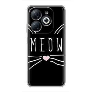 Бампер с изображением Котиков для Инфиникс Смарт 8 (КОТИК MEOW)