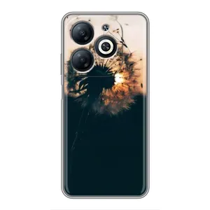 Силіконовий Чохол з кульбабками на Infinix Smart 8 (Гарна кульбабка)