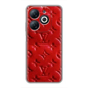 Текстурний Чохол Louis Vuitton для Інфінікс Смарт 8 (Червоний ЛВ)