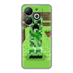Чохли для Infinix Smart 8 (Персонажі МайнКрафт) (Кріпер 2)