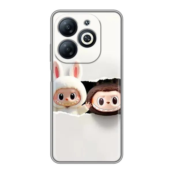 Чехол с рисунком «Фигурки Labubu» для Infinix Smart 8 Чехол с рисунком «Фигурки Labubu» для Infinix Smart 8