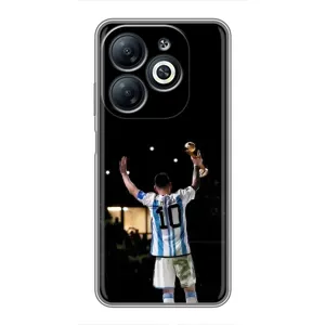 Чехлы Лео Месси Аргентина для Infinix Smart 8 (Лео Чемпион)