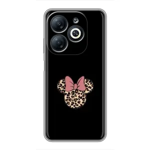 Чехол с леопардовым принтом на Infinix Smart 8 (Леопардовая Минни)
