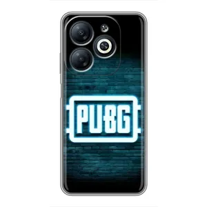 Чохол (TPU) з картинкою "Лого Пабг" на Інфінікс Смарт 8 (Лого PUBG)