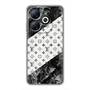 Чохол Стиль Louis Vuitton на Infinix Smart 8 (LV на білому)