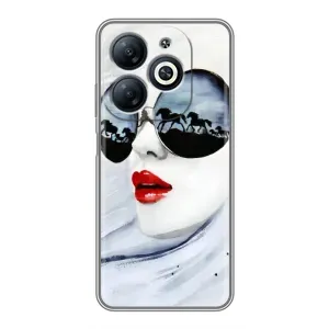 Чехол с картинкой Модные Девчонки Infinix Smart 8 (Любительница коней)