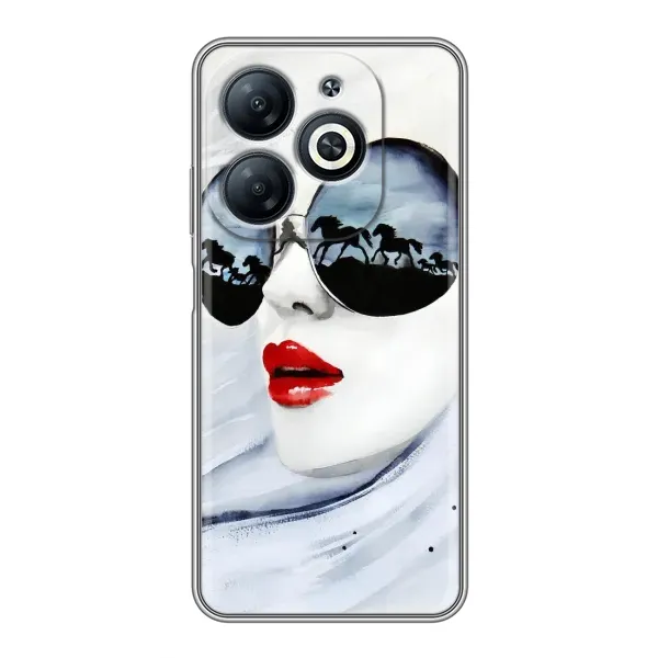 Чехол с рисунком «Любительница коней» для Infinix Smart 8 Чехол с рисунком «Любительница коней» для Infinix Smart 8