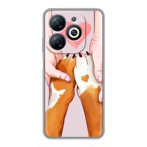 Чехол (ТПУ) Милые собачки для Infinix Smart 8 (Любовь к собакам)
