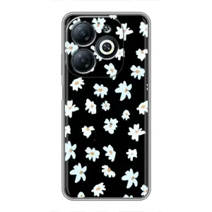 Чехол с ромашками на Infinix Smart 8 (Маленькие ромашки)