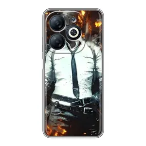 Чохол з картинкою "Герой Pubg" на Infinix Smart 8 (Man Пубг)
