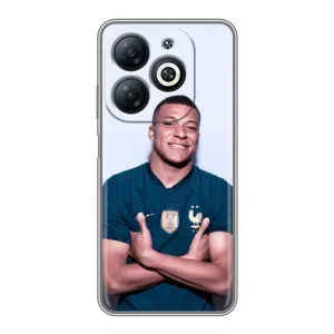 Чехол (TPU) с Футболистом на Infinix Smart 8 (Мбаппешичка)
